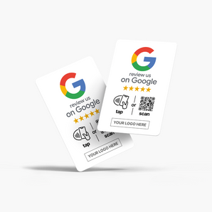 Black Custom Google Review NFC & QR Card