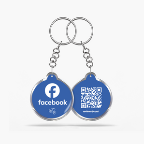 Facebook NFC & QR Keyring