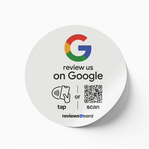 Google Review NFC & QR Window Sticker