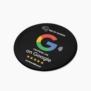 Black Google Review NFC Table Tag
